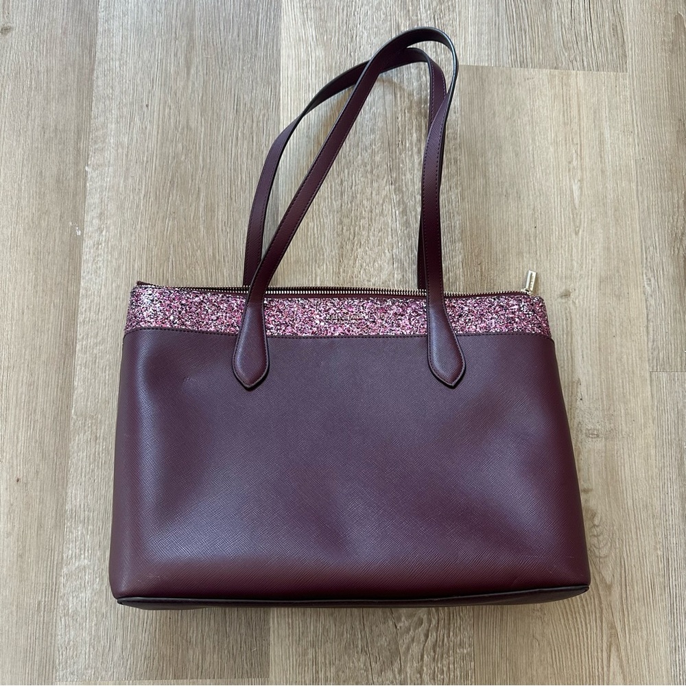 Kate Spade Purple Glitter Shoulder Bag / Tote